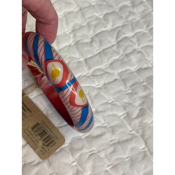 Gordon White Hummingbird Colibri Wood Bangle New Boho Cottagecore Bracelet‎ Fun - Picture 6 of 10